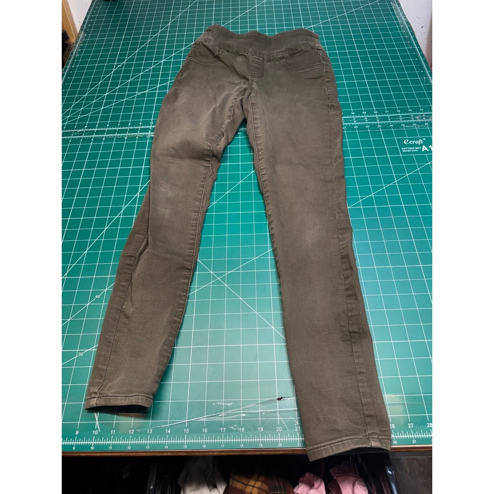 Sol Womens Pull-On Jegging Size S Olive Green Skinny Stretch Pants 4S02